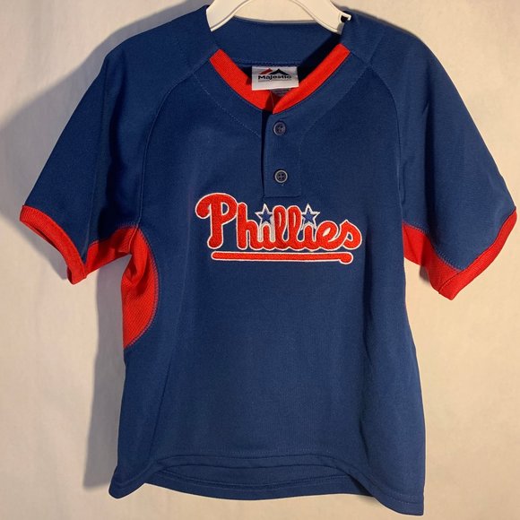 Majestic Other - NEW AUTHENTIC PHILLIES KID'S TEAM JERSEY (SIZE 4T)